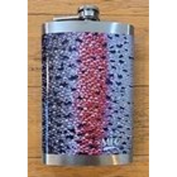 MFC Other - New Montona Fly Company Stainless Steel Hip Flask 8oz Color Rainbow Trout Skin